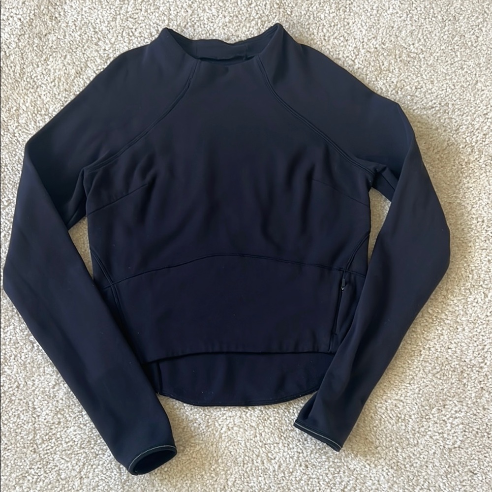 Women's Black Long Sleeve Top